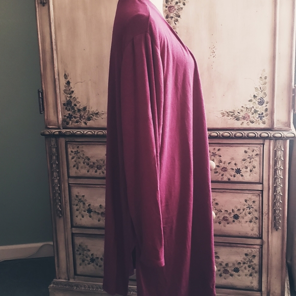 Lane Bryant Sweater OverPiece Lightweight Plus 26/28 Wine - Picture 2 of 5